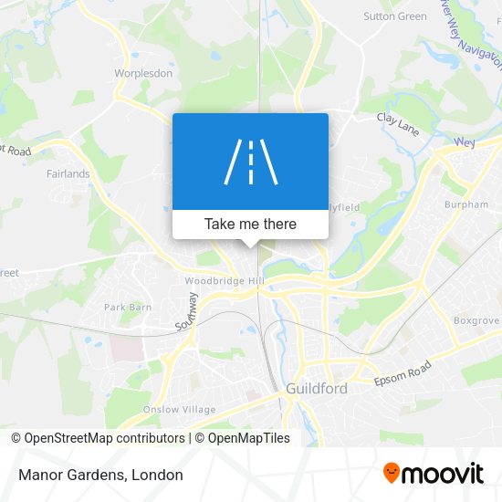 Manor Gardens map