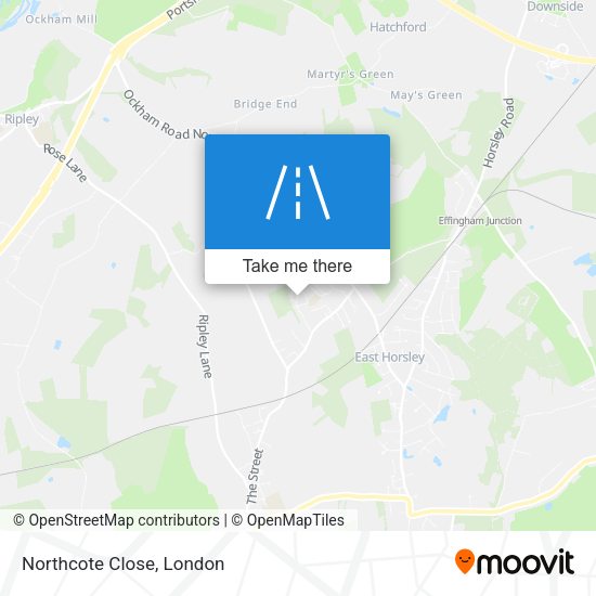 Northcote Close map