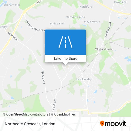 Northcote Crescent map