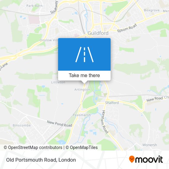 Old Portsmouth Road map