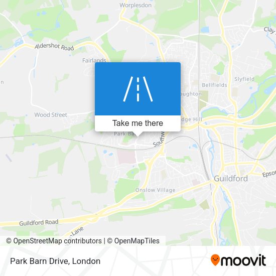 Park Barn Drive map