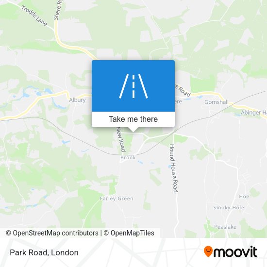 Park Road map