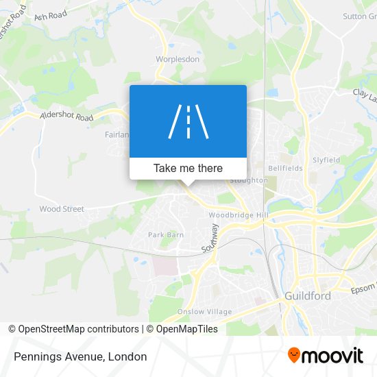 Pennings Avenue map