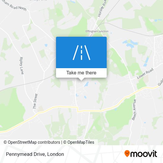 Pennymead Drive map