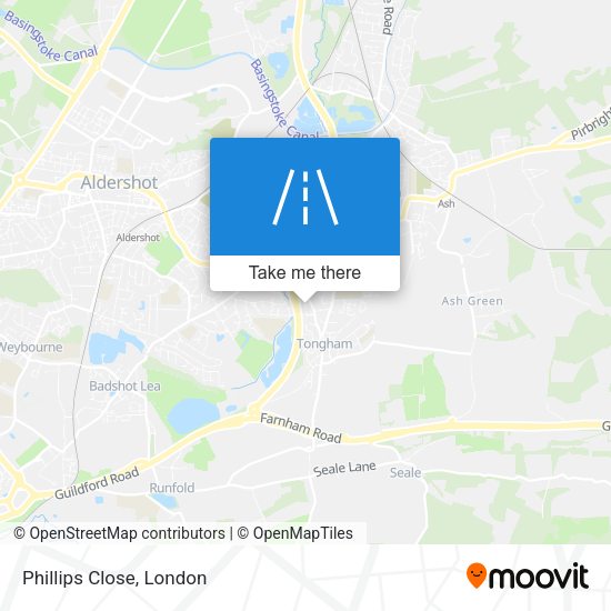 Phillips Close map