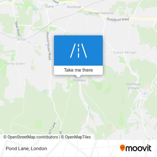 Pond Lane map
