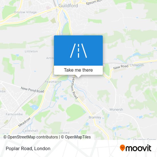 Poplar Road map