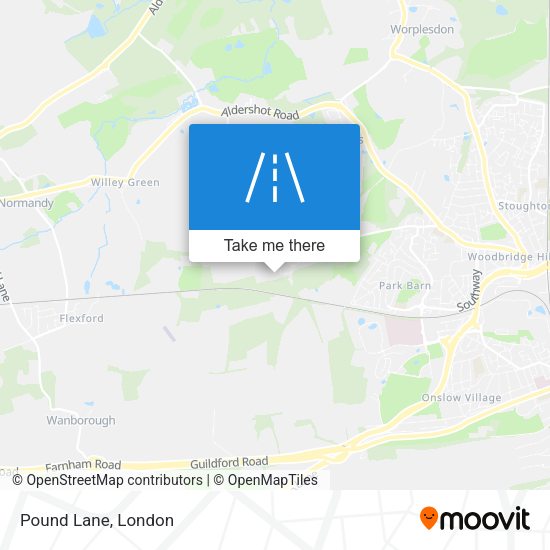 Pound Lane map