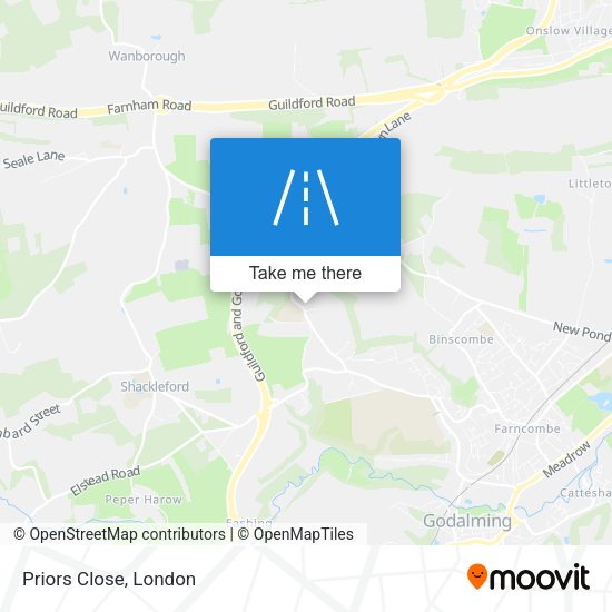 Priors Close map