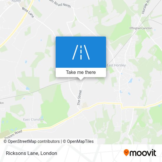 Ricksons Lane map