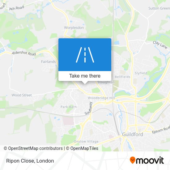 Ripon Close map