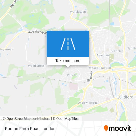 Roman Farm Road map