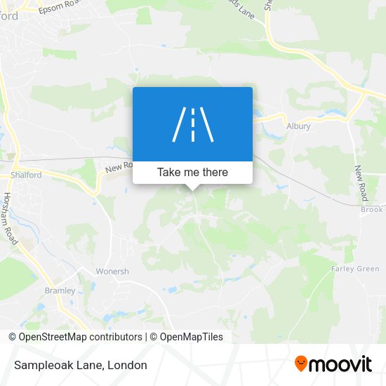 Sampleoak Lane map