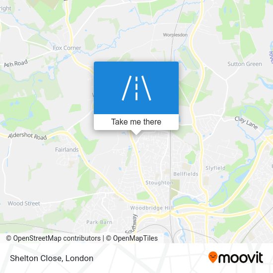 Shelton Close map