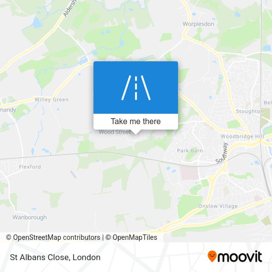 St Albans Close map