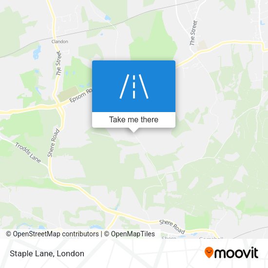 Staple Lane map