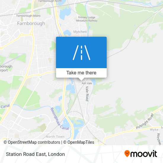 Station Road East map