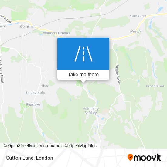 Sutton Lane map