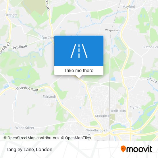 Tangley Lane map