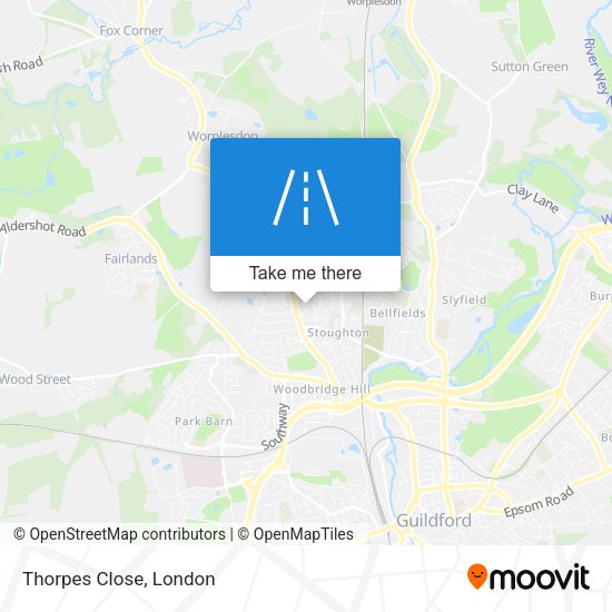 Thorpes Close map