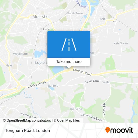 Tongham Road map