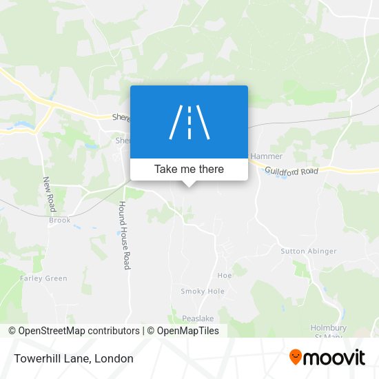 Towerhill Lane map