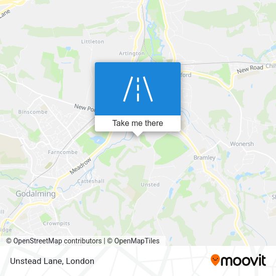 Unstead Lane map