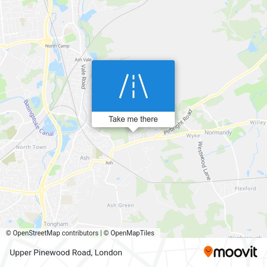 Upper Pinewood Road map