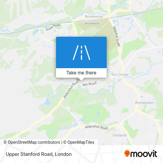 Upper Stanford Road map