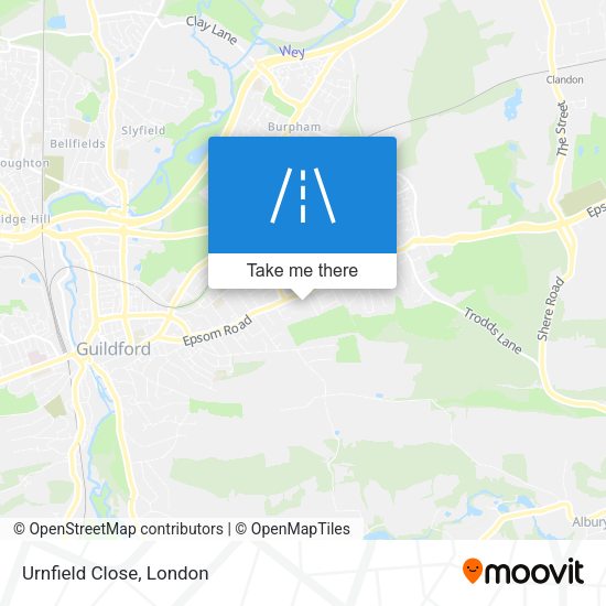 Urnfield Close map