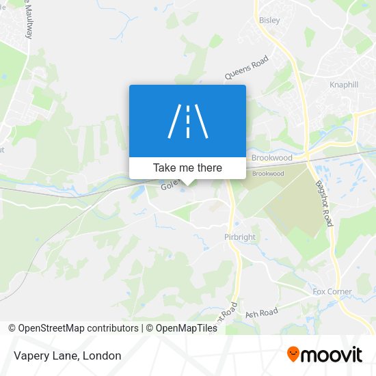 Vapery Lane map