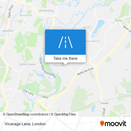 Vicarage Lane map