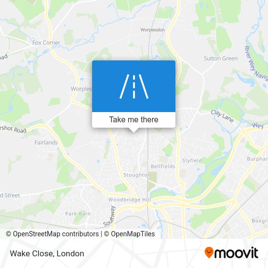 Wake Close map