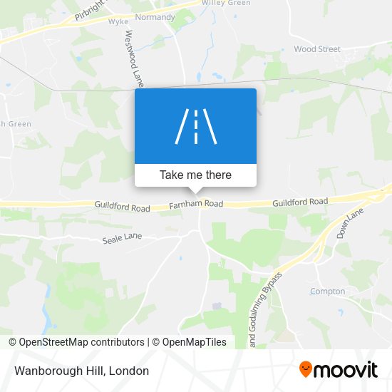 Wanborough Hill map