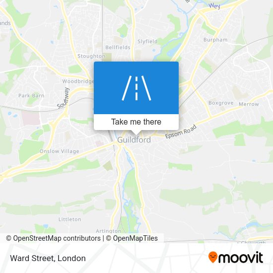 Ward Street map