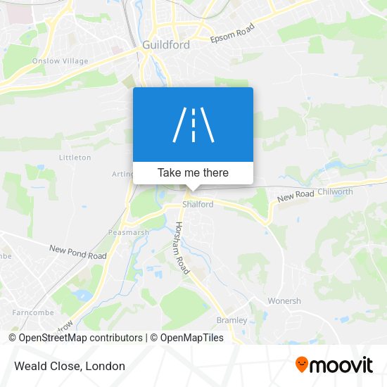 Weald Close map