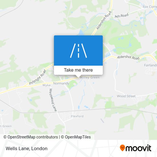 Wells Lane map