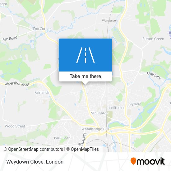 Weydown Close map
