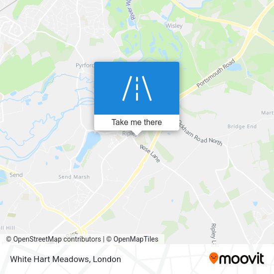 White Hart Meadows map
