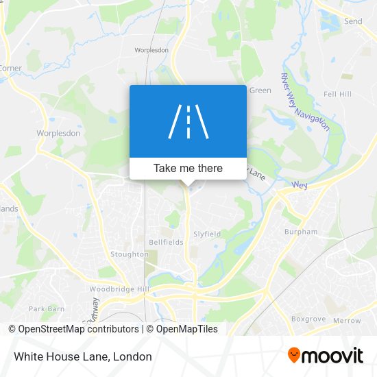 White House Lane map