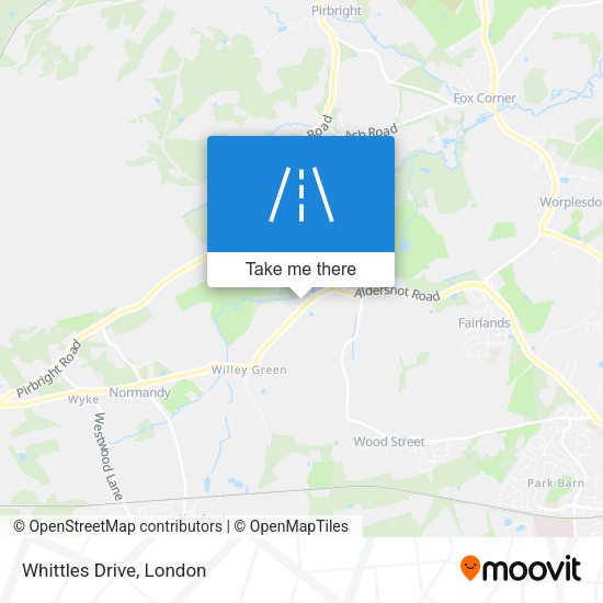 Whittles Drive map