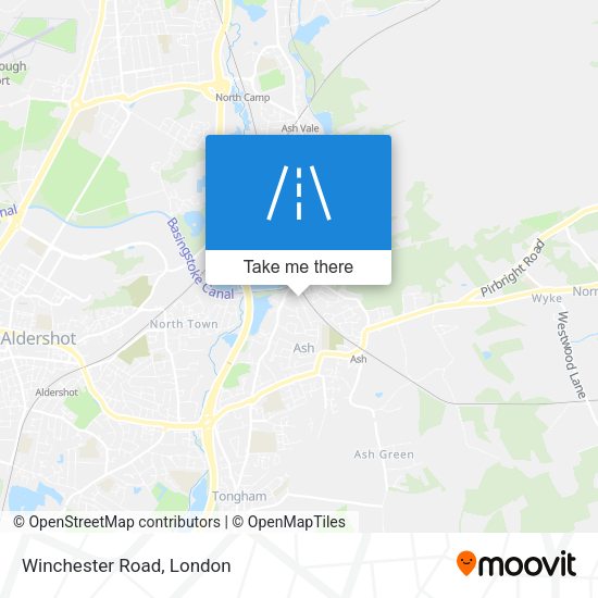 Winchester Road map