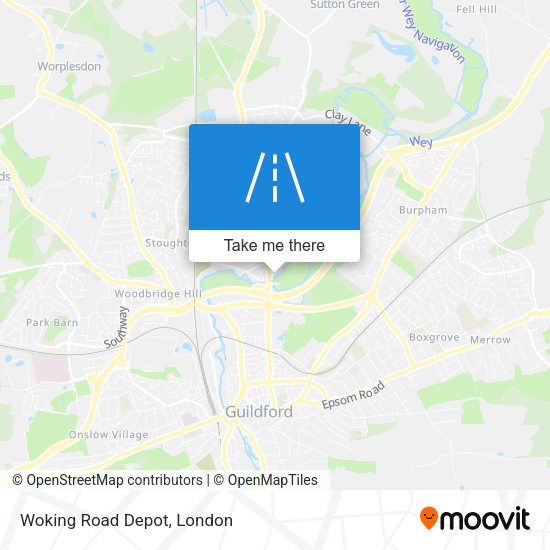 Woking Road Depot map