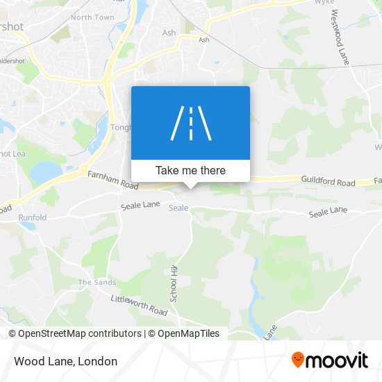 Wood Lane map