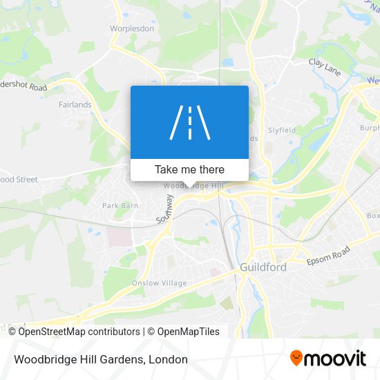 Woodbridge Hill Gardens map