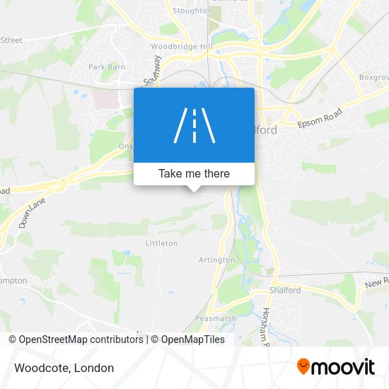 Woodcote map