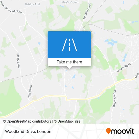 Woodland Drive map