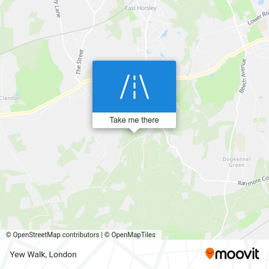 Yew Walk map