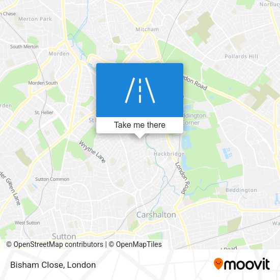 Bisham Close map