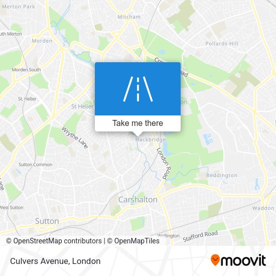 Culvers Avenue map